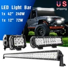 Nilight 42INCH 240W Off Road Led Bar + 12IN 2X 4" Spot Pods For Jeep Atv New. Price: $98.99.