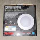 Rab 8" Round Recessed 1500 Lumens Cct Selectable Dimmable Lighting Open. Price: $30.45.