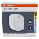 Sylvania Motion-sensing Battery Powered Led White Security Wall Light New. Price: $16.95.