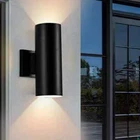 Cedar Hill 11 In. Cylinder Black Led Outdoor Wall Sconce Light Fixture New. Price: $42.99.
