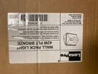 Lumapro, Wall Pack Light, 42W Plt Bronze, 4GWG4 New. Price: $120.00.