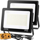200W Led Flood Light Outdoor With 6FT Plug, 24000LM Brighter Exterior Securit... New. Price: $79.93.
