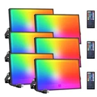 Onforu 6 Pack Rgbw Led Flood Light 800W Equivalent, 100W Color Changing Open. Price: $247.37.