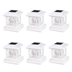 Solar Post Cap Lights, Warm White & Rgb Automatic Cycling, Cracked Glass Bulb... New. Price: $106.79.