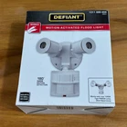 Defiant Motion Activated Flood Light Gray Wired 180 Detection New Open Box. Price: $18.99.