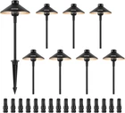 Vevor 8 Pack Low Voltage Landscape Path Lights, 3W 210LM 12V-24VAC/DC Outdoor Le New. Price: $111.79.