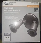 Commercial Electric Twin Head Bronze Outdoor Flood Security Lighting New. Price: $13.52.