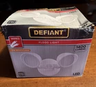 Defiant White Switch Activated Wired Outdoor 2-HEAD Led Integrated Security New. Price: $20.79.