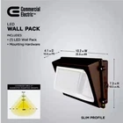 100- Watt Equivalent, Integrated Led Bronze Dusk To Dawn Wall Pack LIGHT,4K 3600 New. Price: $69.99.