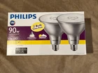 Philips 90W Equivalent Bright White PAR38 Led Floodlight 2 Bulbs New. Price: $19.99.