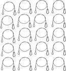 Mountain Ark 20 Pack Safety Security Cable, Stainless 25.5", Silver New. Price: $31.70.