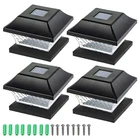 Sunwind Solar Post Cap Lights Outdoor - Pack Led Fence For 4X4 Black New. Price: $36.74.
