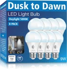 Gonhom 8 Pack Dusk To Dawn Bulbs Outdoor, 5000K-DAYLIGHT, 720LM, 9W(60W Eq New. Price: $38.99.