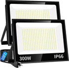 Isuerfy Led Flood Light 300W Outdoor Plug 2 Pack New. Price: $194.19.