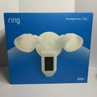 Ring Cam Plus Wired Outdoor Light, White, App Controlled Smart New. Price: $160.00.