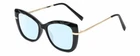 Kendall+kylie KK5156CE Frannie Womens Cat Eye Blue Light Glasses Black Gold 52MM New. Price: $59.95.