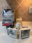 New Lithonia Lighting Twin Head Halogen Flood Outdoorsecurityfixture White. Price: $39.99.