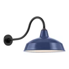 Hampton Bay Easton 14 In. 1-LIGHT Navy Blue Barn Outdoor Wall Lantern New. Price: $31.99.