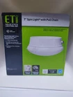 Eti 3.54 In. X 7 White Led Ceiling Spin Light New. Price: $27.00.
