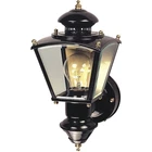 Heath Zenith Black Activated/dusk-to- Incandescent Outdoor Wall Light Fixture New. Price: $53.65.