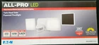 Eaton 180-DEGREE White Solar Motion Activated Twin Head Led Flood Light New. Price: $29.78.