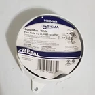 Sigma Electric 5-1/2 In Round Metalic Weatherproof Box 143854WH New. Price: $10.85.