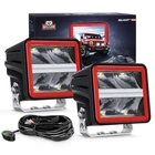 Nilight 3 Inch Cube Led Pod Bar With Drl 2200LM 10 Super Spot New. Price: $102.32.