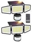 Ensenior Solar Motion Lights Outdoor, 228 Led Security Pack, Black New. Price: $48.60.