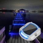 Volisun Solar Driveway Lights Dock Deck PACK,2 12-PACK, White+blue New. Price: $139.99.