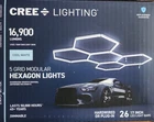 Cree Lighting 5 Grid Modular Hexagon Led Garage Lights 16900 Lumens 26 Bar New. Price: $99.99.
