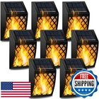 Dynaming 8-PACK Solar Flame Wall Lights Outdoor Flickering Led Deck Fence Patio New. Price: $86.81.