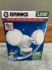 Brinks Outdoor Motion Activated 200W Halogen 2-BULB Security Light White #7001W New. Price: $19.99.
