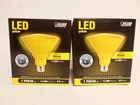 (2) Led Yellow PAR38 Flood Light Weatherproof Indoor Outdoor Bulb Feit Electric New. Price: $31.95.