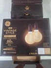 Vintage Style Led G25 Amber Glass Bulbs 60W Replacement 4.5W Dimmable 2-PACK New. Price: $7.99.