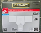 Defiant 240 Degree White Motion Activated Integrated Led Triple Head Flood Light New. Price: $39.78.