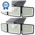 Daphino 2500LM Solar Lights Outdoor With Motion 3HEAD-NON-REMOTE-2 Pcs, Black New. Price: $45.07.