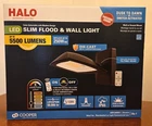 Halo ARFL50DBZ Led Slim Flood & Wall Light 5500 Lumens Bronze Dusk-to-dawn Open New. Price: $65.00.
