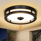 Slypadan Outdoor Motion Sensor Flush Mount Led Light, 12" Dusk Pack, Black New. Price: $74.95.