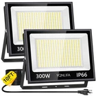 Yqnlifa 2 Pack 300W Led Flood Lights Outdoor With 10FT Power Cord, 36000LM 50... New. Price: $153.10.