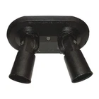 Harris Lighting 201-BK Lampholder,inc,surface MNT,BLACK,2 Heads 14G263 New. Price: $43.87.