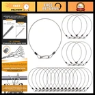 20 Pack Stage Light Safety Cables - 1/8" Stainless Steel Security Wire Ropes, 15 New. Price: $51.99.