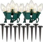 Lumabase Electric Pathway Lights With 10 Clear Bulbs New. Price: $51.75.