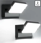 60W Led Wall Pack Lights, Hardwired Outdoor Flood Security Lighting, 2 Open. Price: $65.00.