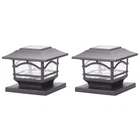 Mission-style Solar Post Cap Deck Railing Lights, 2 Pack New. Price: $59.99.