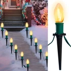 Joiedomi 24 Packs 30.75FT C9 Christmas Pathway Marker Feet, White New. Price: $55.99.