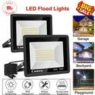 2 Packs 60W Plug-in Led Flood Lights, 6000LM Bright, IP66 Waterproof, 5.9FT Cord New. Price: $37.87.