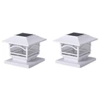 Maxsa Innovations 41971 Mission-style Solar Post Cap And Deck Railing Lights, 2 New. Price: $57.95.