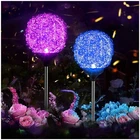 Solar Garden Lights Outdoor, Upgraded Globe Powered Light, Multi-color... New. Price: $26.83.