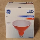 Ge Led Floodlight Red PAR38 6W Medium Base New. Price: $7.95.
