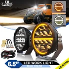 6.5" Led Driving Light Spot Flood Combo Amber White Angel Eye Offroad Truck Lamp New. Price: $173.93.